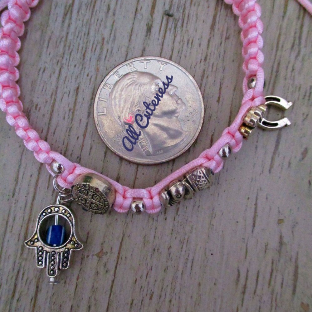 🎀 Pink Lucky Charm Bracelet - Picture 3 of 5